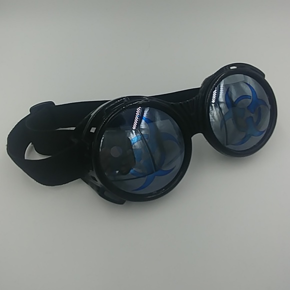 Biohazard Goggles Steampunk Glasses - Picture 3 of 4